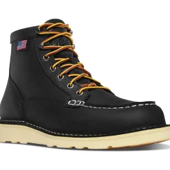 Danner Women's Bull Run 6" Slip Resist Moc Toe Work Boot - Black - 15587