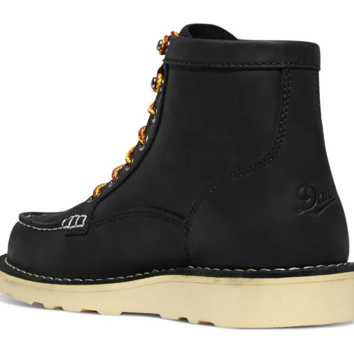 Danner Women's Bull Run 6" Slip Resist Moc Toe Work Boot - Black - 15587