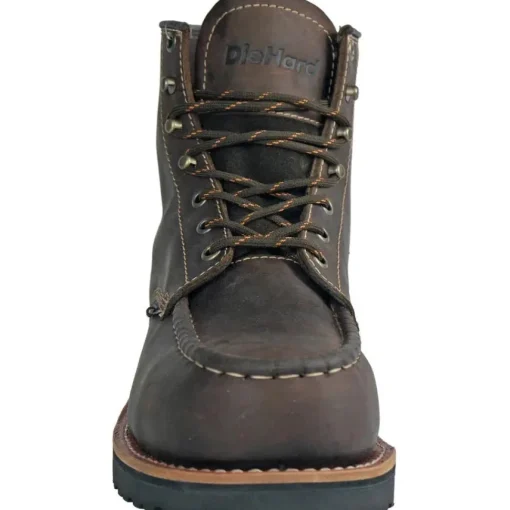 DieHard Men's Monte Composite Toe Waterproof Slip Resistant Work Boot - Brown DH60460