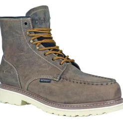DieHard Men's Monte Soft Toe Waterproof Slip Resistant Work Boot - Brown DH60112