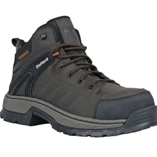 DieHard Men's Squire Composite Toe Waterproof Moisture Wicking Duty Boot - Brown DH50200