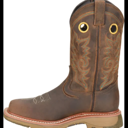 Double H Men's Elijah 12" Comp Toe Western Work Boot - Brown - DH5241