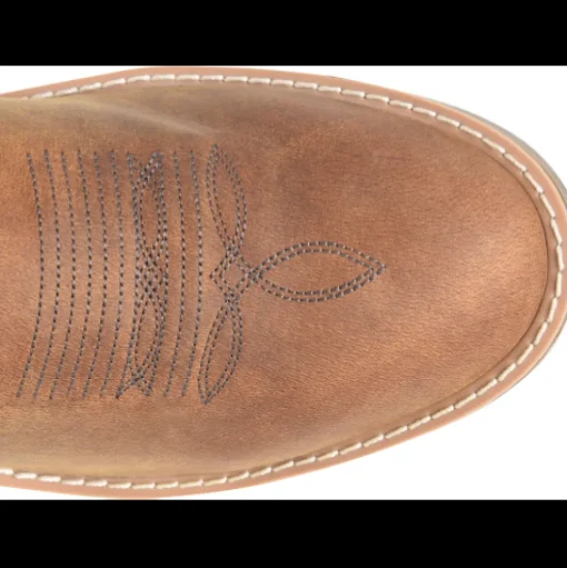 Double H Men's Feudal 12" U Toe Slip Resist Western Work Boot -Brown- DH5421
