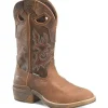 Double H Men's Phantom Rider League 12" U Toe WP Western Work Boot -Brown- DH5427