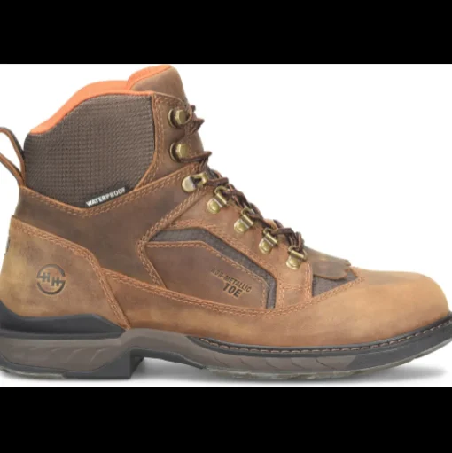 Double H Men's Phantom Rider Brigand 6" Comp Toe WP Lacer Work Boot -Brown- DH5424