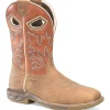 Double H Men's Phantom Rider 11" WD SQ Comp Toe Roper Work Boot -Brown- DH5377
