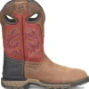 Double H Men's Phantom Rider Symbol 11" Square Toe WP Lug Roper Work Boot -Red- DH5395