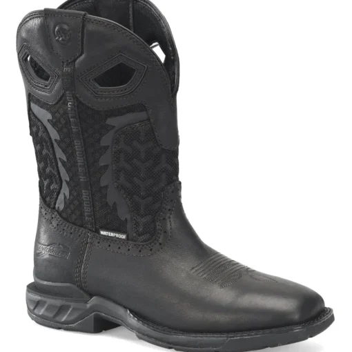 Double H Men's Phantom Rider Shadow 11" WP Roper Work Boot -Black- DH5381