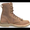 Double H Men's Phantom Rider Raid 8" Slip Resist U Toe Lacer Work Boot -Brown- DH5394
