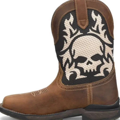 Double H Men's Phantom Rider Witness 11" Comp Toe Roper Work Boot -Brown- DH5388