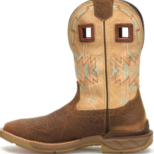 Double H Men's Phantom Rider Clem 11" Square Toe Western Work Boot - Brown - DH5361