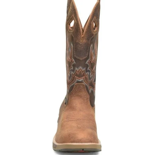 Double H Men's Phantom Rider League 12" U Toe WP Western Work Boot -Brown- DH5427
