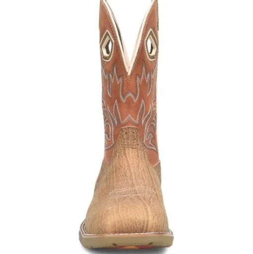 Double H Men's Phantom Rider 11" WD SQ Comp Toe Roper Work Boot -Brown- DH5377