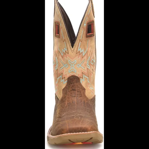 Double H Men's Phantom Rider Clem 11" Square Toe Western Work Boot - Brown - DH5361