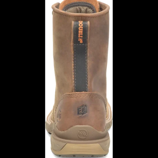 Double H Men's Phantom Rider Raid 8" Slip Resist U Toe Lacer Work Boot -Brown- DH5394