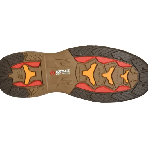 Double H Men's Phantom Rider Raid 8" Composite Toe Lacer Work Boot -Brown- DH5393