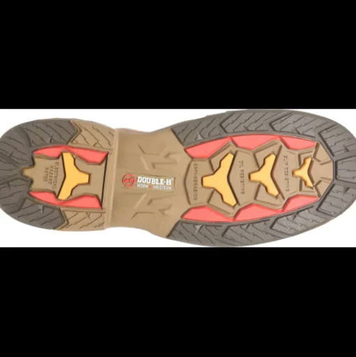 Double H Men's Phantom Rider Raid 8" Slip Resist U Toe Lacer Work Boot -Brown- DH5394