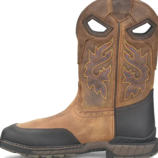 Double H Men's Rebunke 11" ST Waterproof Lug Roper Work Boot - Brown - DH5397