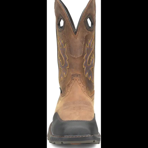 Double H Men's Rebunke 11" ST Waterproof Lug Roper Work Boot - Brown - DH5397