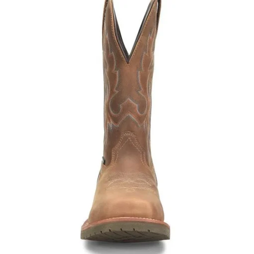 Double H Men's Roper 12" Wide SQ Toe Comp Toe Western Work Boot -Brown- DH6141