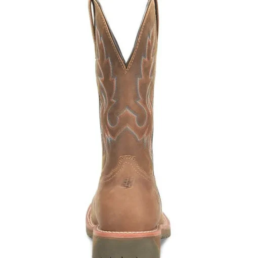 Double H Men's Roper 12" Wide SQ Toe Comp Toe Western Work Boot -Brown- DH6141