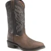Double H Men's Tascosa 12" R Toe WP Western Classic Boot -Brown- DH4158