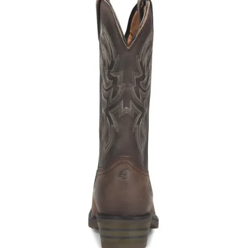 Double H Men's Tascosa 12" R Toe WP Western Classic Boot -Brown- DH4158