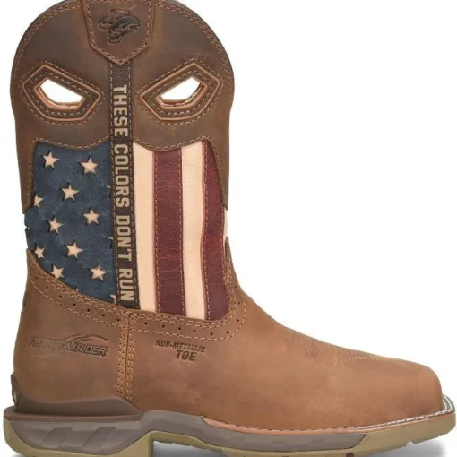 Double H Women's Fortress 10" CT Western Roper Work Boot -Brown- PH5014