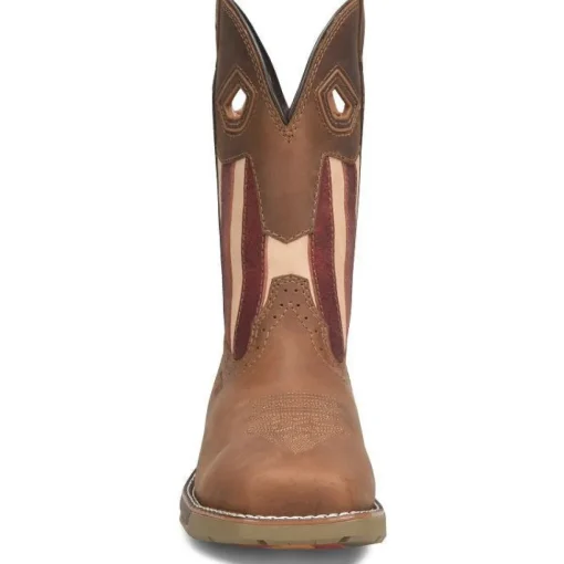 Double H Women's Fortress 10" CT Western Roper Work Boot -Brown- PH5014