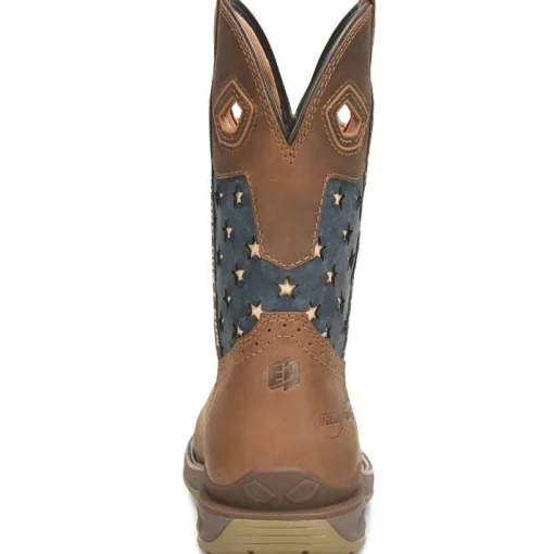 Double H Women's Fortress 10" CT Western Roper Work Boot -Brown- PH5014