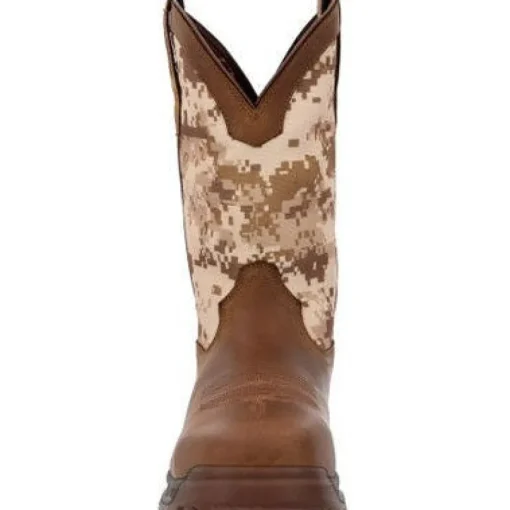 Durango Men's Ranger Xp 11" Steel Toe WP Western Work Boot -Brown- DDB0459