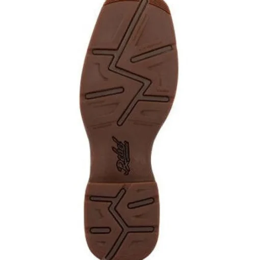 Durango Men's Rebel 12" Soft Toe Pull On Western Classic Boot- Brown- DB4443