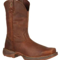 Durango Men's Rebel 11" Soft Toe Pull On Western Classic Boot- Brown - DB5444