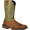 Durango Men's Rebel 12" Soft Toe Pull On Western Classic Boot- Coffee- DB5416
