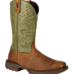 Durango Men's Rebel 12" Soft Toe Pull On Western Classic Boot- Coffee- DB5416