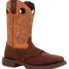 Durango Men's Rebel 11" Soft Toe Saddle Up Western Classic Boot- Brown- DB4442