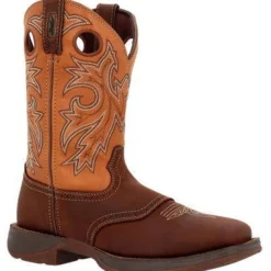 Durango Men's Rebel 11" Soft Toe Saddle Up Western Classic Boot- Brown- DB4442