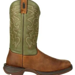 Durango Men's Rebel 12" Soft Toe Pull On Western Classic Boot- Coffee- DB5416