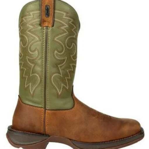 Durango Men's Rebel 12" Soft Toe Pull On Western Classic Boot- Coffee- DB5416