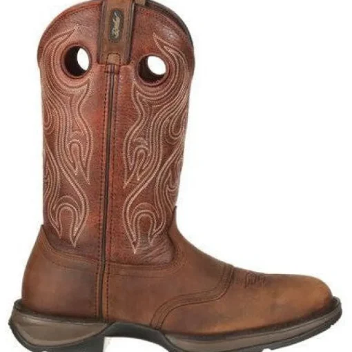 Durango Men's Rebel 12" Soft Toe Saddle Western Classic Boot- Brown- DB5474