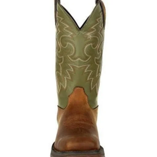 Durango Men's Rebel 12" Soft Toe Pull On Western Classic Boot- Coffee- DB5416