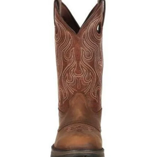 Durango Men's Rebel 12" Soft Toe Saddle Western Classic Boot- Brown- DB5474