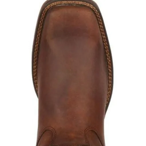 Durango Men's Rebel 11" Soft Toe Pull On Western Classic Boot- Brown - DB5444