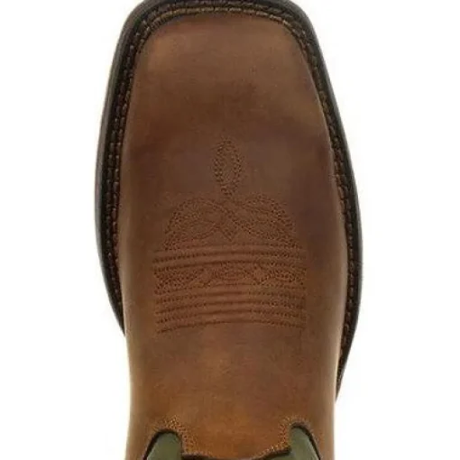Durango Men's Rebel 12" Soft Toe Pull On Western Classic Boot- Coffee- DB5416