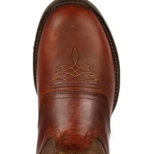 Durango Men's Rebel 12" Soft Toe Saddle Western Classic Boot- Sunset Brown- DB5468