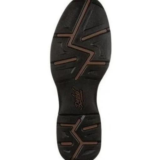 Durango Men's Rebel 12" Soft Toe Pull On Western Classic Boot- Chocolate- DB5464
