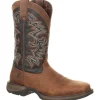 Durango Men's Rebel 12" Square Toe Pull-On Western Boot Chocolate DDB0135