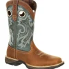 Durango Men's Rebel 12" Square Toe Pull-On Western Boot- Clover DDB0131