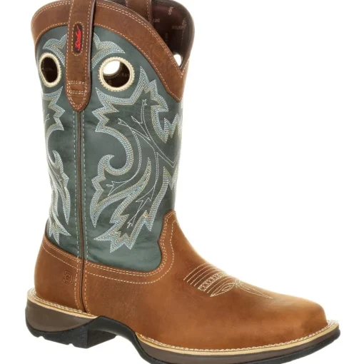 Durango Men's Rebel 12" Square Toe Pull-On Western Boot- Clover DDB0131
