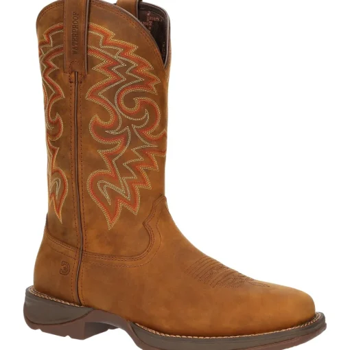 Durango Men's Rebel™ 12" Square Toe WP Western Boot - Russet - DDB0361